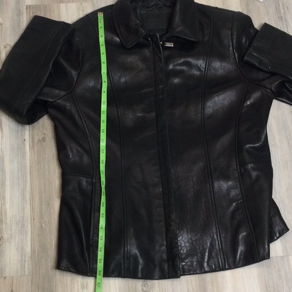 Used Avanti Black 100% Leather Jacket, Large - Picture 12 of 16
